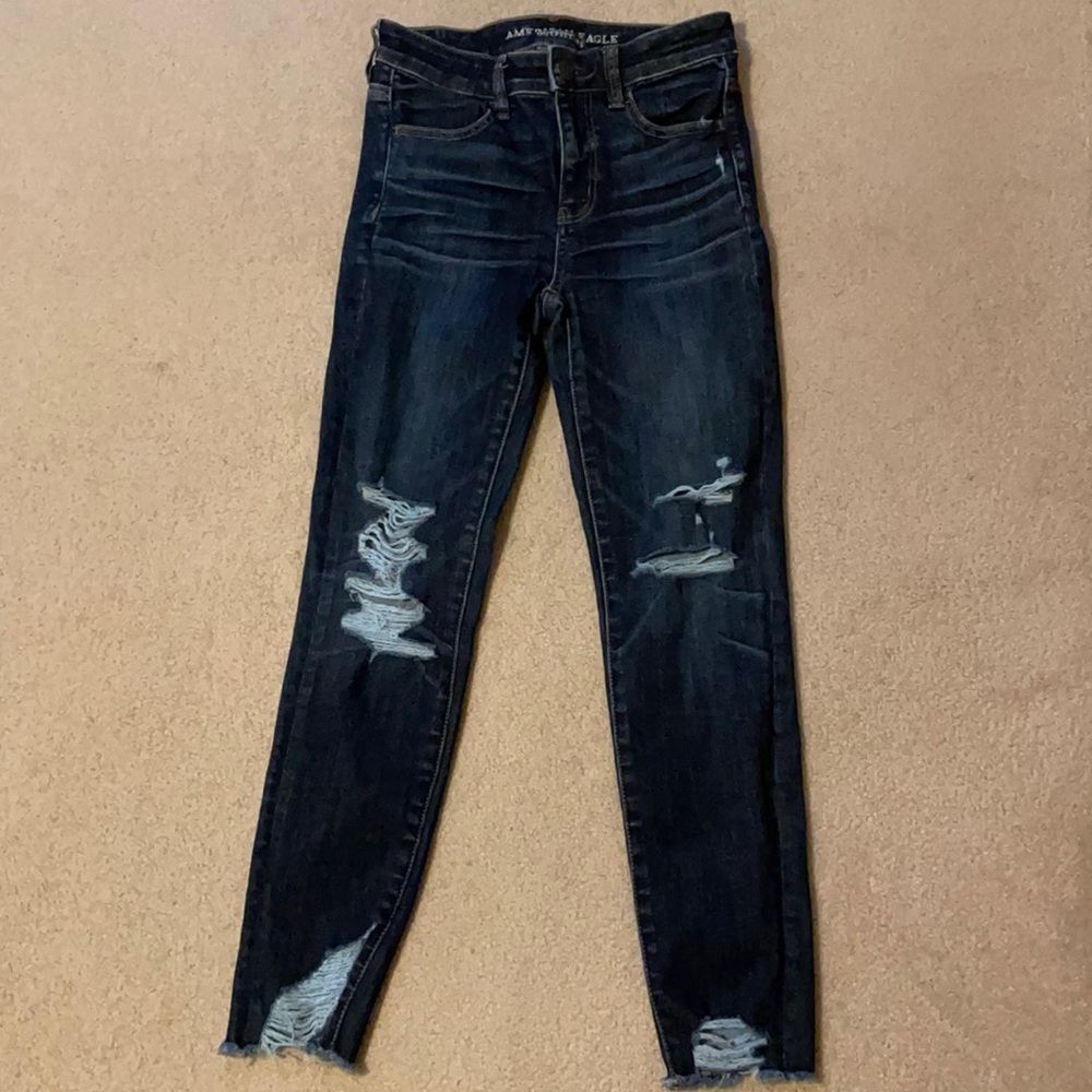 American eagle blue jegging